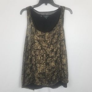 Guess black gold layered going out tank xl